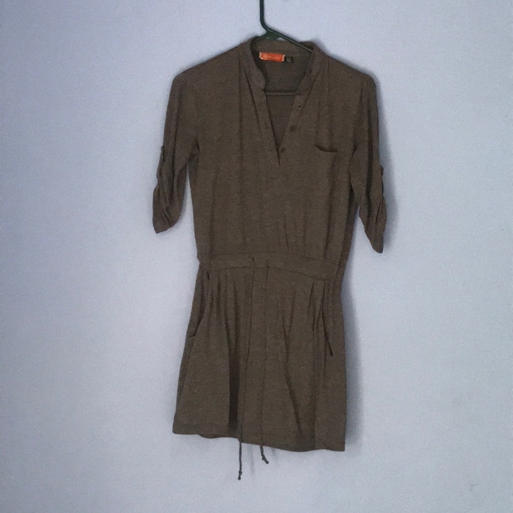 Gray min dress 60% cotton  40% polyester